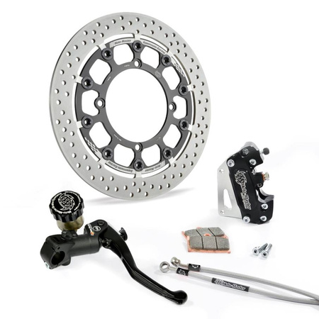 Zestaw hamulcowy kompletny supermoto 300mm (tarcza pływająca t-floater) honda crf 250r/450r '15-'20 przód (na zamówienie - patrz opis dodatkowy)