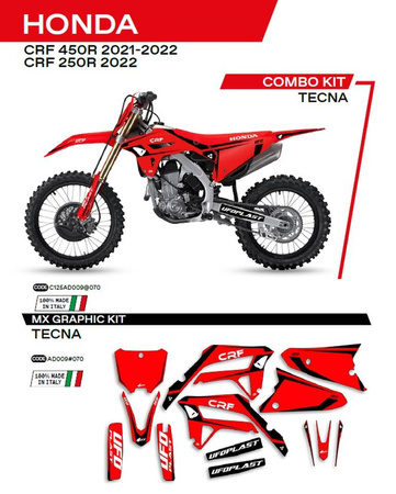 Komplet naklejek (oklein) honda crf 250r '22