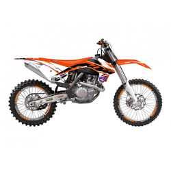 KOMPLET NAKLEJEK (OKLEIN) KTM SX/SX-F '13-'15, EXC/EXC-F '14-'16, DREAM 5VCHROME EFX KOLOR POMARAŃCZOWY CZARNY