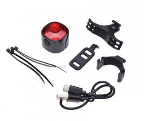 Lampa rowerowa tył LED USB podsiodłowa