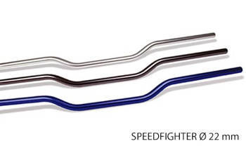 Kierownica aluminiowa 22mm speedfighter kolor niebieska (promocja)