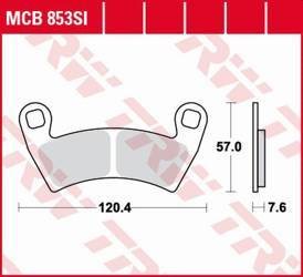 Klocki hamulcowe kh452 sinter offroad polaris ranger 400 '10-, 500 '08-, 700 '08-'09, 800 '10-, 900 '11-, general 1000 '16-, gem 1400 '10-,