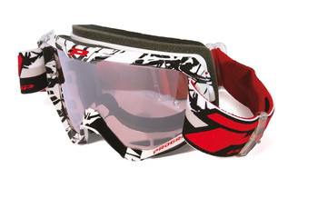 Gogle pg3450 lriot kolor biały / czarny (szyba pg3298 light sensitive, antiscratch, no fog, anti uv) (pg3450/16wh/bk)