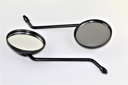 Komplet Lusterek Okrągłych 10mm 2xprawy Gwint