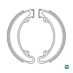 SZCZĘKI HAMULCOWE HONDA CB 250/360/400 '73-79, ATC 250 '85-88, TRX 250/300 '85-00 TYŁ (160X30MM)