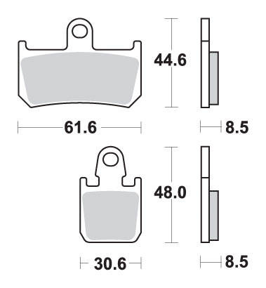 Hamulcowe kh442/4 track&sport sinter kolor złoty (zamienia mieszankę rs)