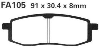 Klocki hamulcowe Yamaha TT 600 Yamaha YZ 490