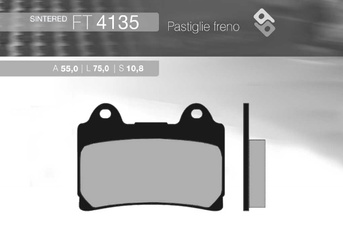 Klocki hamulcowe kh123 spiek metaliczny yamaha (złote) (ft 4135)