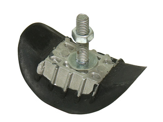 Trzymak opony aluminiowy z gumą 1,60'