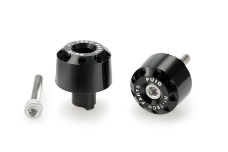 Ciężarki / końcówki kierownicy krótkie puig do kawasaki z650 17-22 czarne
