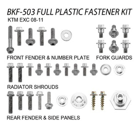 KOMPLET ŚRUB DO PLASTIKÓW KTM EXC '08-11 (BKF-503)