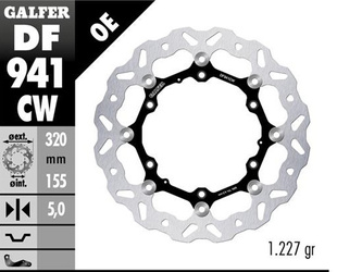TARCZA HAMULCOWA PRZÓD KTM 390 ADVENTURE '23-'25; HUSQVARNA 401 SVARTPILEN '24-'25 (WAVE FLOATING) (320X155X5MM)
