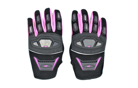 Rękawice Motocyklowe Enduro Cross Quad Moto V-02s Różowe S Ekran Dotykowy Rkw00000013