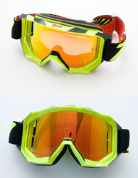 Gogle pg3200 fl venom kolor żółty fluo czarny (szyba pg3248 czerwona lustrzana antiscratch, no fog, anti uv) (pg3200flyl/bk) - - std cena 299,00
