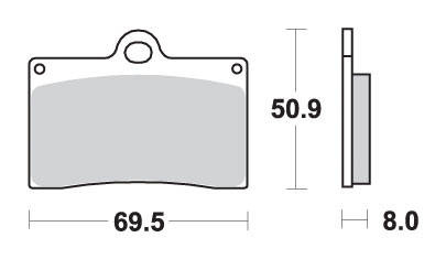 Klocki hamulcowe kh95 street ceramic kolor czarny