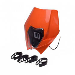 Owiewka przednia z reflektorem LED pomarańczowa