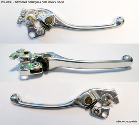 Dźwignia sprzęgła honda cbr 1100xx '97-'06, vfr 800 '98-'13, cbf 1000 '06-'12, vtr 1000f '97-'06 (5-382,72121) srebrny