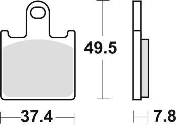 Klocki hamulcowe kh417 sinter racing wyczynowe kawasaki zx6r 07-16, z 750 11-14, przód (wycofane z produkcji) (wyprzedaż)
