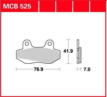 KLOCKI HAMULCOWE TRW MCB525
