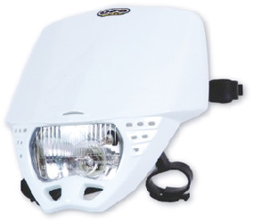 Lampa przednia UFO Cruiser enduro cross biała