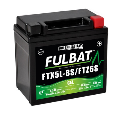 Akumulator Żelowy Bezobsługowy Fulbat Ftx5l-Bs / Ftz6s