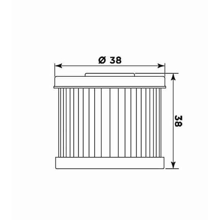 Filtr oleju daelim vc/vs/vt 125 (hf167) (50)