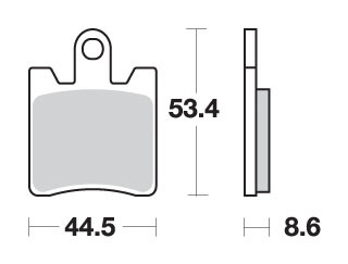 Hamulcowe kh283 street excel sinter kolor złoty