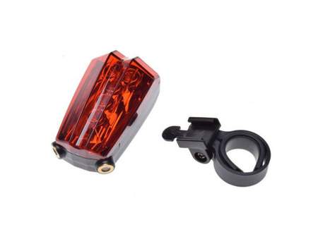 Lampa rowerowa tył LED + laser