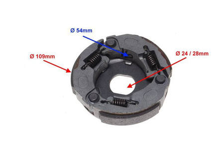 Szczęki sprzęgła komplet 112 mm skutery 2T