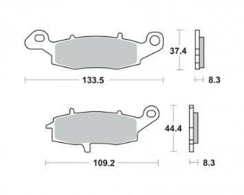 KLOCKI HAMULCOWE TRW MCB681 GS 500
