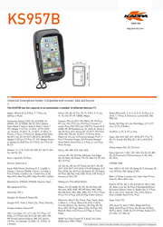 torba na gps / smartphone iphone x/8/7/6s/plus, samsung galaxy s6/s7/s8/s9 / edge z mocowaniem na kierownicę i lusterko - patrz opis dodatkowy