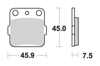 Hamulcowe kh84 off-road sinter kolor złoty