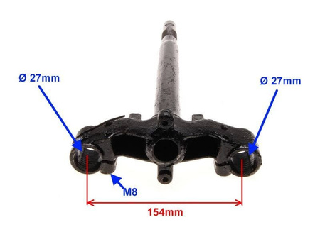 Sztyca z półką dolną do skutera z kołem 10 Cali