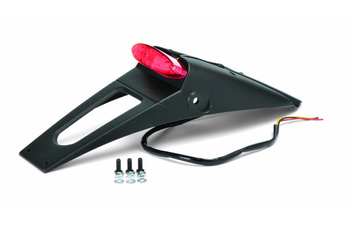 Polisport mocowanie tablicy rejestracyjnej z lampą rsp led 2.0 (czerwona) z homologacją kolor czarny