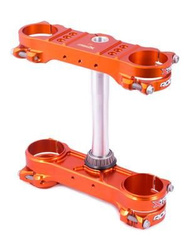 PÓŁKI ZAWIESZENIA PRZEDNIEGO ROCS TECH TRIPLE CLAMPS KTM SX/SX-F '13-; EXC; HUSQVARNA '14-'22; GAS GAS '21-'22 (OFFSET 20MM) KOLOR POMARAŃCZOWY
