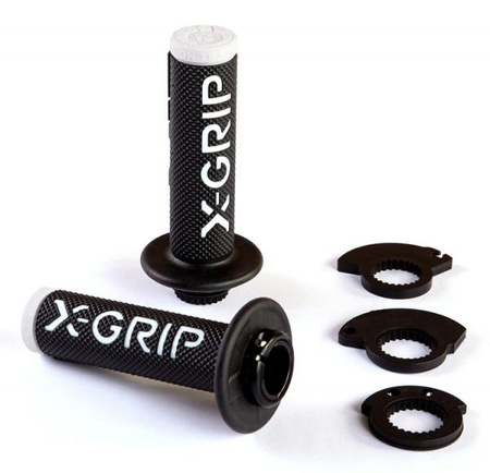 MANETKI (GRIPY) BRAAAAP GRIPS LOCK-ON-GRIP (Z ADAPTERAMI ROLGAZU) WHITE KOLOR BIAŁY