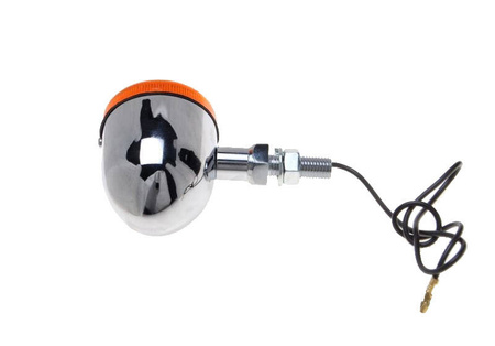 Kierunkowskaz chrom bullet krótki wspornik 10 mm