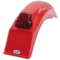 Błotnik tył UFO Vintage z lampą 125-500 ccm enduro 79-89 czerwony