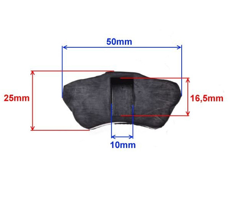 Guma zębatki tylnej Kinroad XT50Q Łoś King Jolly wzmocniona 51X21mm