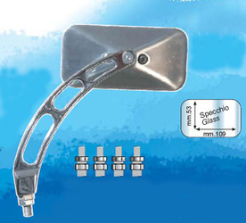 Lusterko FAR uniwersalne aluminiowe polerowane lewe/prawe