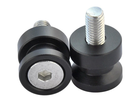 Rolki wahacza M10X1,5 motocyklowe czarne