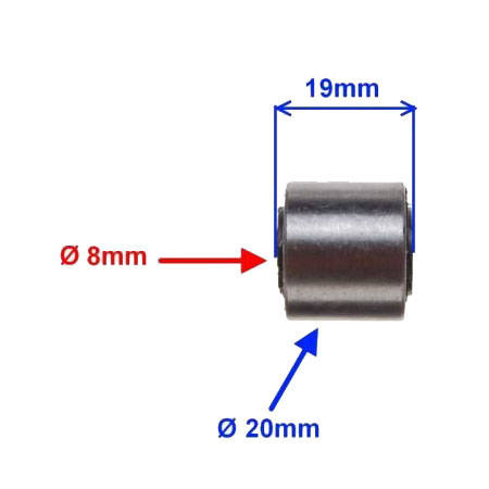 Tulejka gumowo metalowa amortyzatora Tył