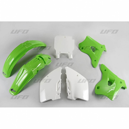 komplet plastików kawasaki kx 125 '94-'95, kolor oem (zielony/biały) (ka193e999)