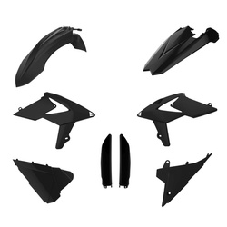 KOMPLET PLASTIKÓW (FULL KIT) BETA 2T/4T '18-'19 W ZESTAWIE OSŁONY AMORTYZATORÓW (8398700003) KOLOR CZARNY