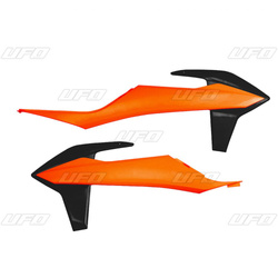 Osłony chłodnicy ktm sx/sxf(sx-f) 125/150/250/350/450 '19-'22, exc 125 '20-'21, exc/excf(exc-f) 150/250/300/350/450/500 '20-2023 kolor oem (pomarańczowy/czarny)
