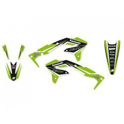 Komplet naklejek (oklein) kawasaki kxf 450 '16-'18 dream 4 kolor zielony/czarny