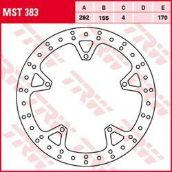 Tarcza hamulcowa przód yamaha yzf 125r '08-'13 (292x155x4mm)