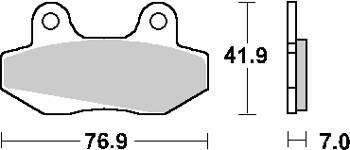 Klocki hamulcowe kh86 street ceramic kolor czarny