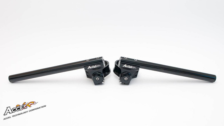 Kierownica dwuczęściowa regulowana street clip-on uchwyt 55mm kolor czarny