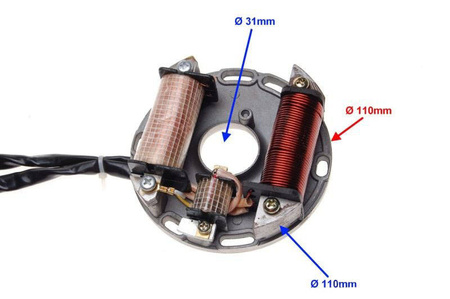 Stator iskrownik 2 cewki do Cross ATV 110 125 150